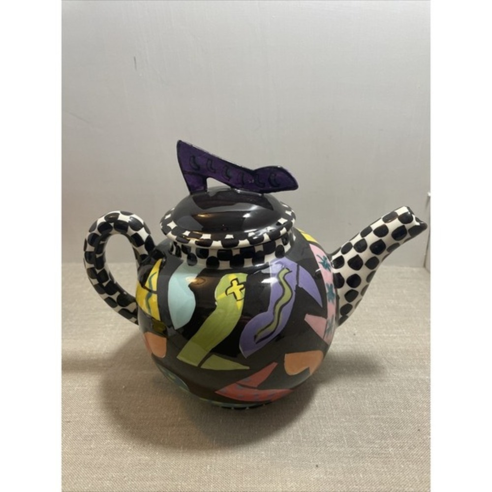 Robin Sterling for Stuart Weitzman Shoe teapot Signed